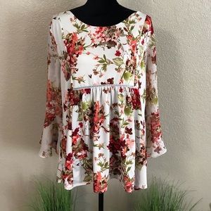 PerSeption off the shoulder floral top